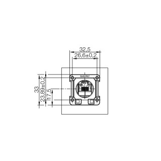 Матрица USB IE-XM-RJ45/RJ45-IP67