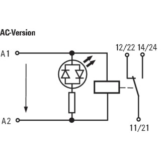 Реле безопасности RCLKIT 115VAC 1CO LED RT