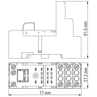 Релейный цоколь SCM-I 2CO