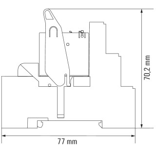 Реле безопасности RCIKIT 230VAC 1CO LD/PB