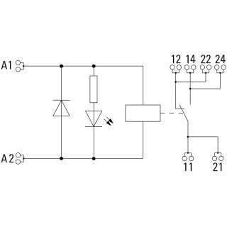 Реле безопасности RCIKITP 24VDC 1CO LD