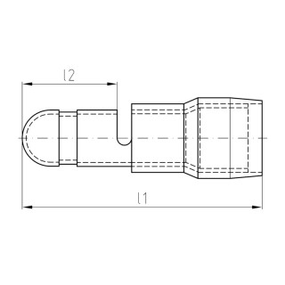 Изолированный кабельный сое LID 2,5M5 R