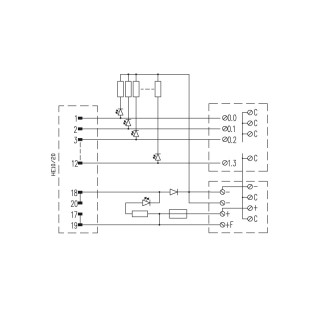 Коммуникац. модули ПЛК RS  12IO 2W L H S