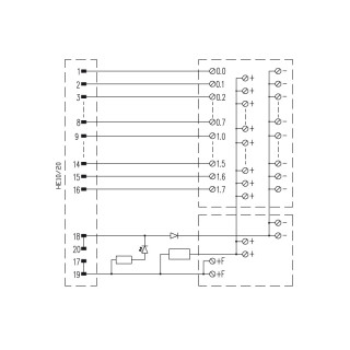 Коммуникац. модули ПЛК RS 16IO 3W  H S