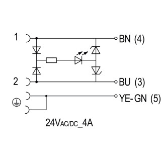 Круглые соед. разъемы|Прово SAIL-VSA-M12G-1.2U