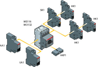 Автоматич.выключ. MS116-25 10кА с регулир. тепловой защитой 20A-25А Класс тепл. расцепит. 10