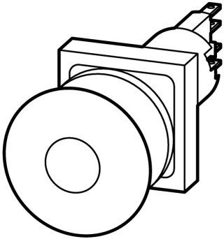 Кнопка аварийной остановки с подсветкой, IP65, освобождение вытягиванием