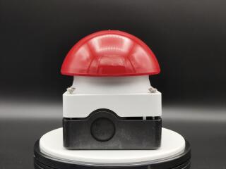 Выключатель, управлямый ногой или ладонью без фиксации,1Р, цвет колпачка красный