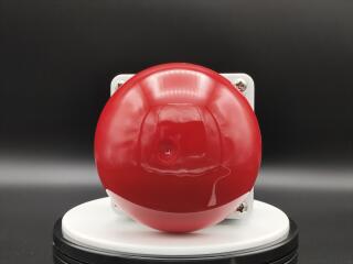 Выключатель, управлямый ногой или ладонью без фиксации,1Р, цвет колпачка красный