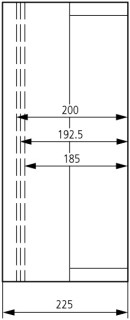 Изолированный щит, гладкие стенки, ВхШхД = 500x375x225 мм