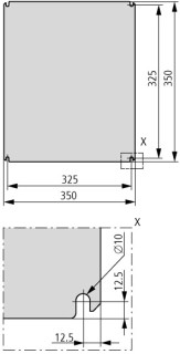 Монтажная плата, ДхШхВ = 2x400x400 мм