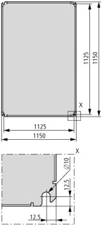 Монтажная плата, ДхШхВ = 2x1200x1200 мм