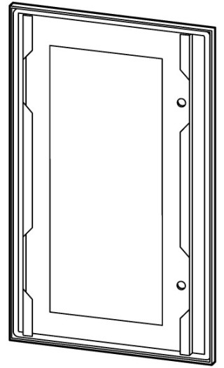 Дверь со стеклом, IP66, ДхШхВ = 15x200x250 мм