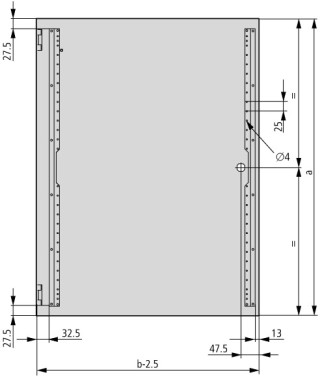 Дверь со стеклом, IP66, ДхШхВ = 15x300x400 мм