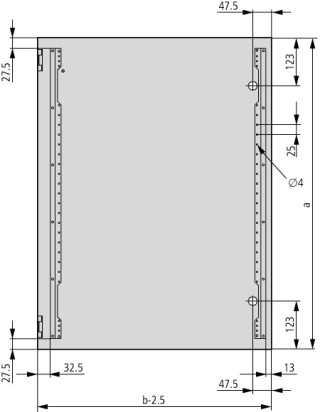 Дверь со стеклом, IP66, ДхШхВ = 15x400x500 мм