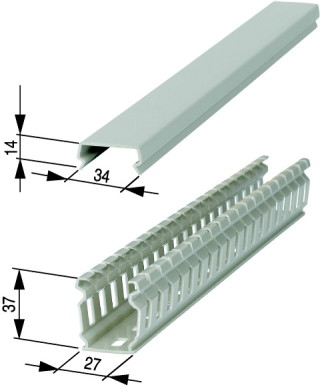 Кабельный канал, ПВХ, ВхШхД = 35x25x1500mm ,