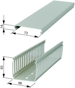 Кабельный канал, ПВХ, ШхВхД = 60x60x1500mm