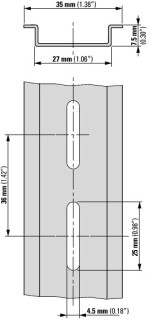 ДИН-рейка, 35X7.5MM