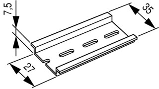 ДИН-рейка, 35X7.5MM