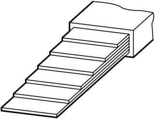 Медные гибкие шины, 630A, 11x21x1mm , черный