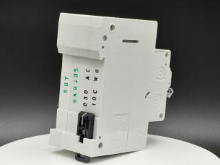 Автоматический выключатель дифференциального тока, 10A, 30мА, кривая отключения C, 1полюс+N, тип чувствительности AC