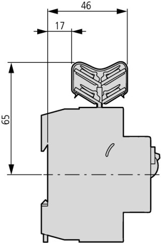 Соединительный уголок , L1 / N , 80А ( 10шт)