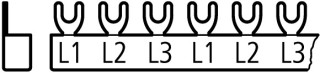 Соединительная шина, 3 фазы, 6 модулей