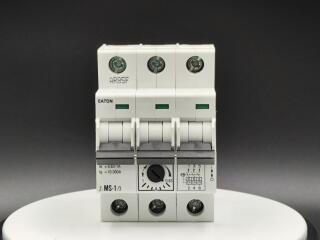 Модульный автомат защиты двигателя 1 А, 3 полюса