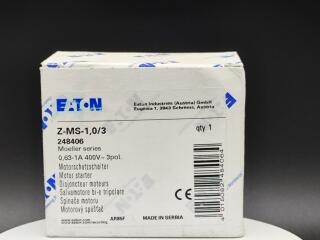 Модульный автомат защиты двигателя 1 А, 3 полюса