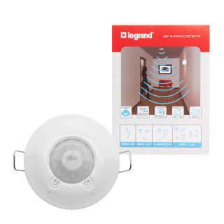 Lighting Management. Датчик движения PIR потолочный 360°, блистер