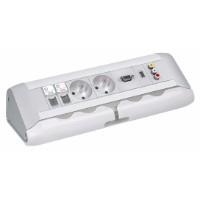 USB роз. д/зарядки одинар. Алю