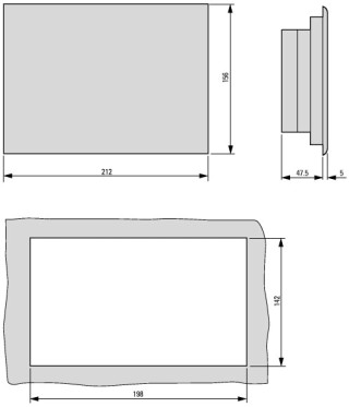 панель оператора , 24VDC , 5,7" , TFT, цветная , Ethernet , RS232, (PLC)