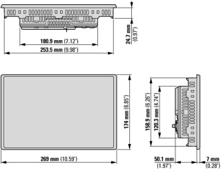 Панель оператора, 10.1" емкост.дисплей, интерфейсы Ethernet, USB Host, USB Device, RS232, RS485, CAN