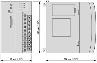 Модульный ПЛК , 24VDC , 8DI , 6DO , RS232 , CAN, 64 КБ