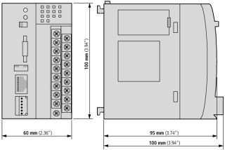 Модульный ПЛК , 24VDC , 8DI , 6DO , Ethernet, RS232 , CAN, 256 КБ