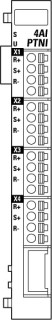 4 входов, Pt/Ni/KTY/R, 2/3-проводное подключение