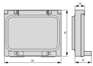 Защитное окно , IP65, для easy500