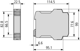 Реле безопасности двухканальное, 24 V DC, 24 V AC, 50/60 Hz