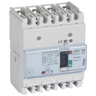 Автоматический выключатель DPX³ 160 - термомагнитный расцепитель - 50 кА - 400 В~ - 4П - 40 А