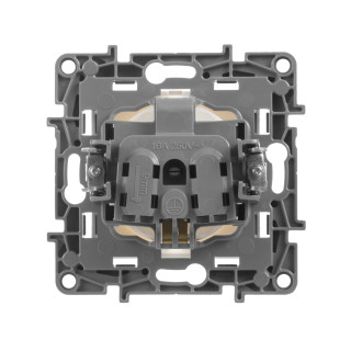 Розетка 2К+З - немецкий стандарт - 16 А - 250 В~ - Etika - белый