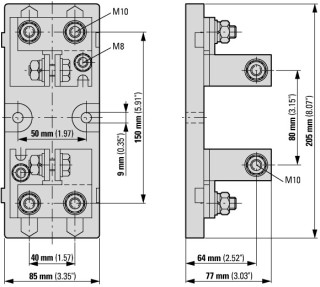 Держатель CA 80 1250A 1000V UR