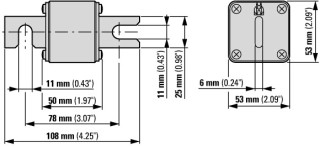 Быстрый предохранитель 315A 690V 1/80 AR UC