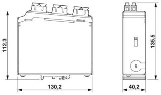 Чертеж, Распределитель для несущей рейки 6x SC-Duplex