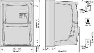 Преобразователь частоты DC1 3~/3~400В 4,1A 1,5кВт IP66