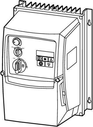 Преобразователь частоты DC1 3~/3~400В 4,1A 1,5кВт IP66, локальное управление