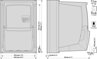 Преобразователь частоты DC1 3~/3~400В 14A 5,5кВт IP66