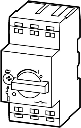 Автоматический выключатель защиты двигателя 6.3А, 3 полюса, откл.способность 150кА, диапазон уставки 4...6,3А, пружинные Зажимы