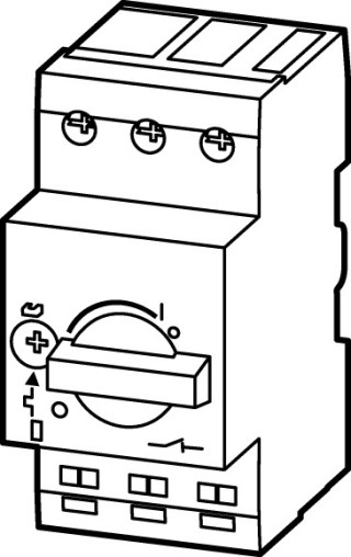 Автоматический выключатель защиты двигателя 0,63А, 3 полюса, откл.способность 150кА, диапазон уставки 0,4…0,63А, пружинные Зажимы