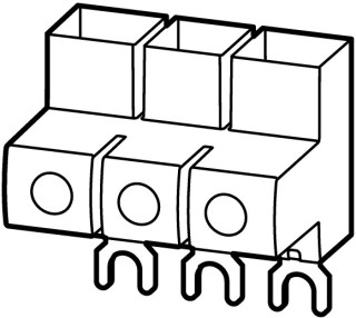 Клемма, 3 полюса, 25мм2