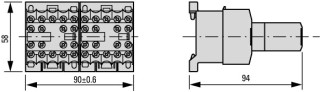 Миниконтактор 9А, управляющее напряжение 48В (DC), 1НO доп. контакт, категория применения AC-3, АС4